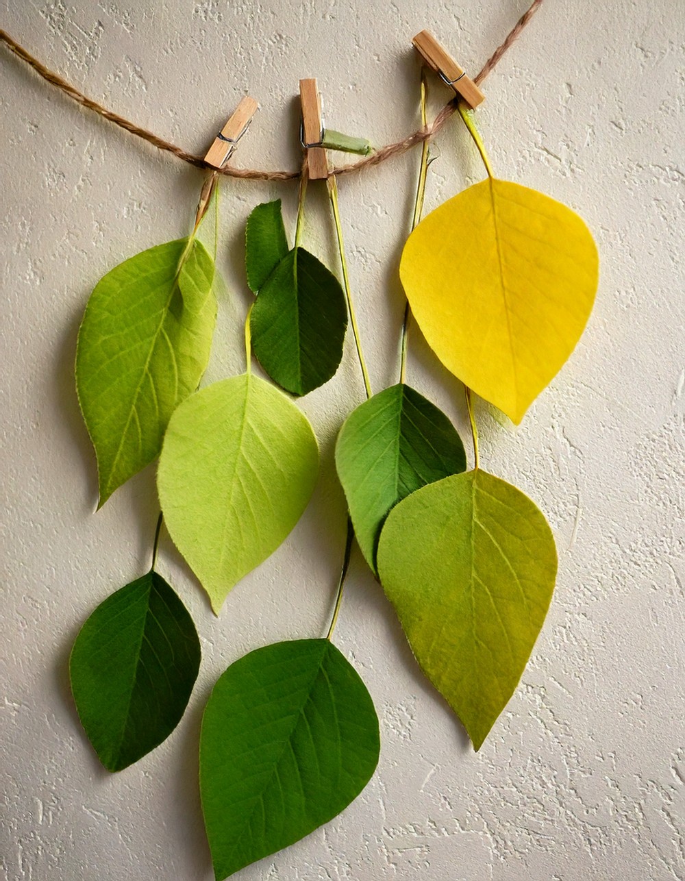 DIY Leaf Garland with Paper or Felt