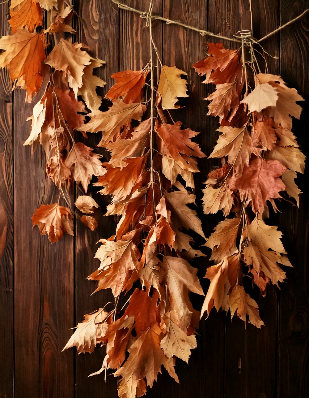 Decorate with Dried Leaf Garlands