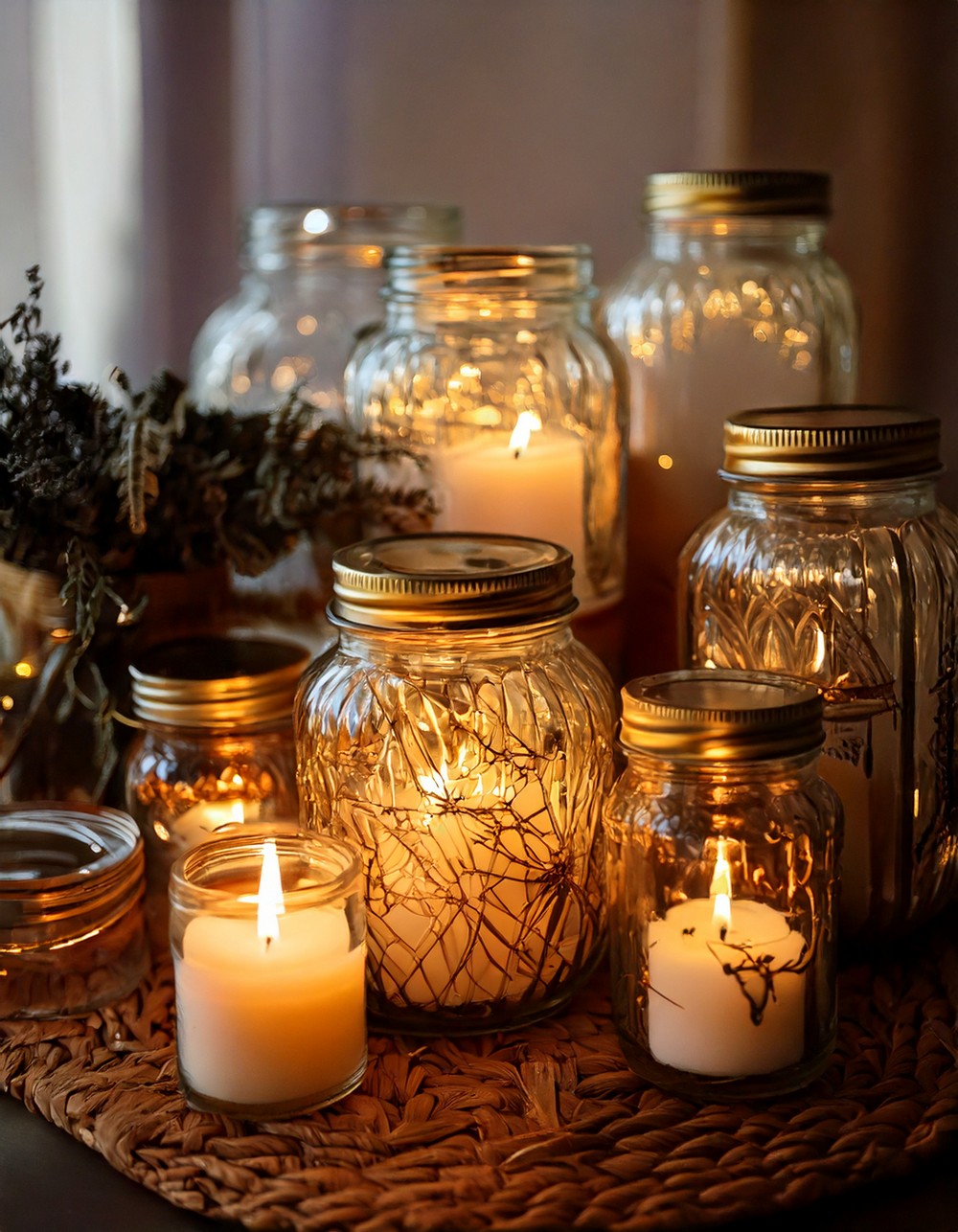 Decorate with Mason Jars and Candles