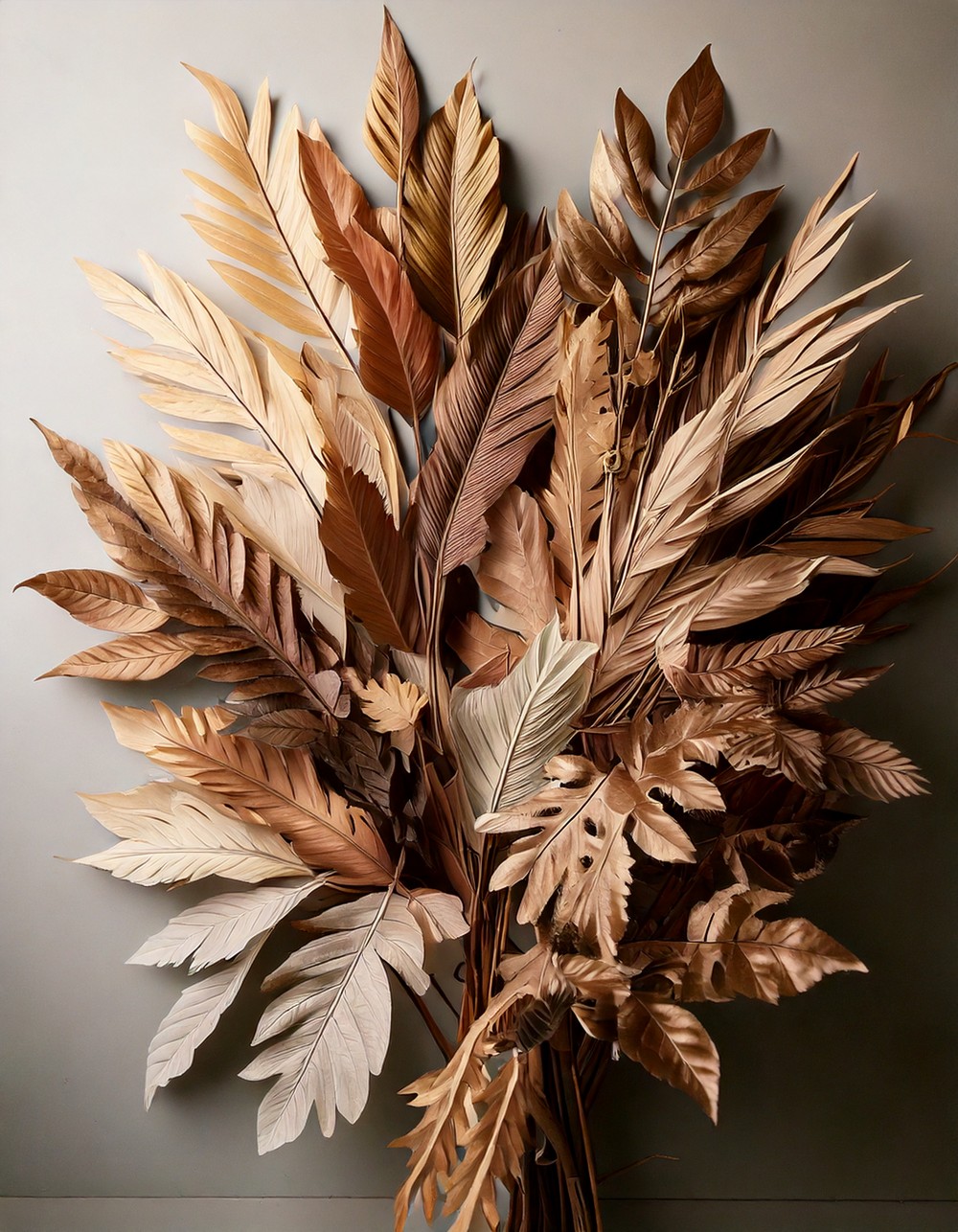 Decorate with Muted Toned Faux Foliage