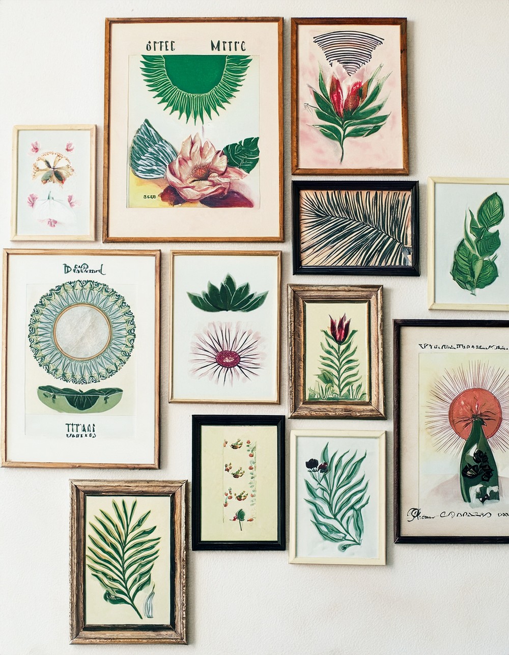 Decorate with vintage boho art prints