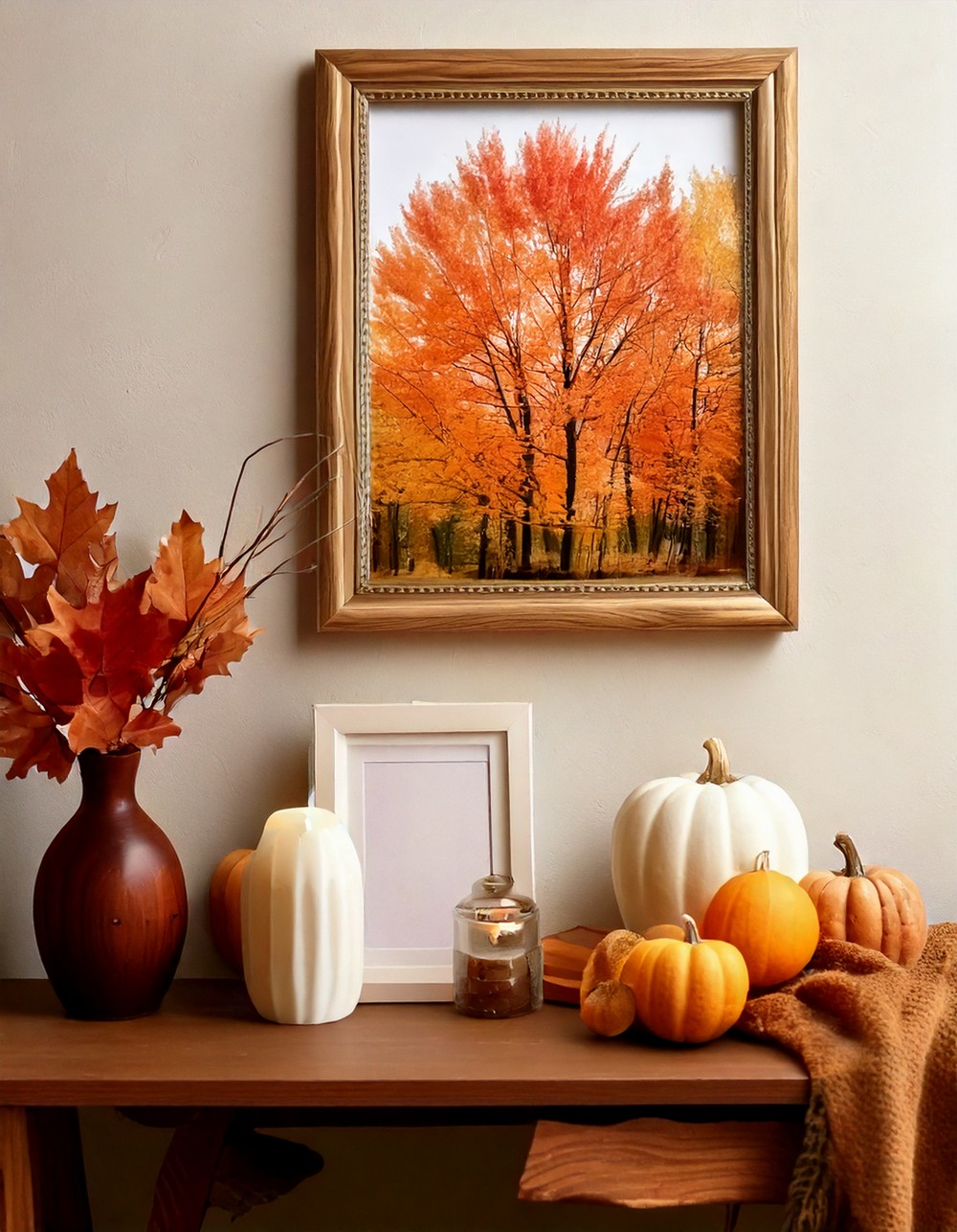 Display Fall-Themed Art or Prints