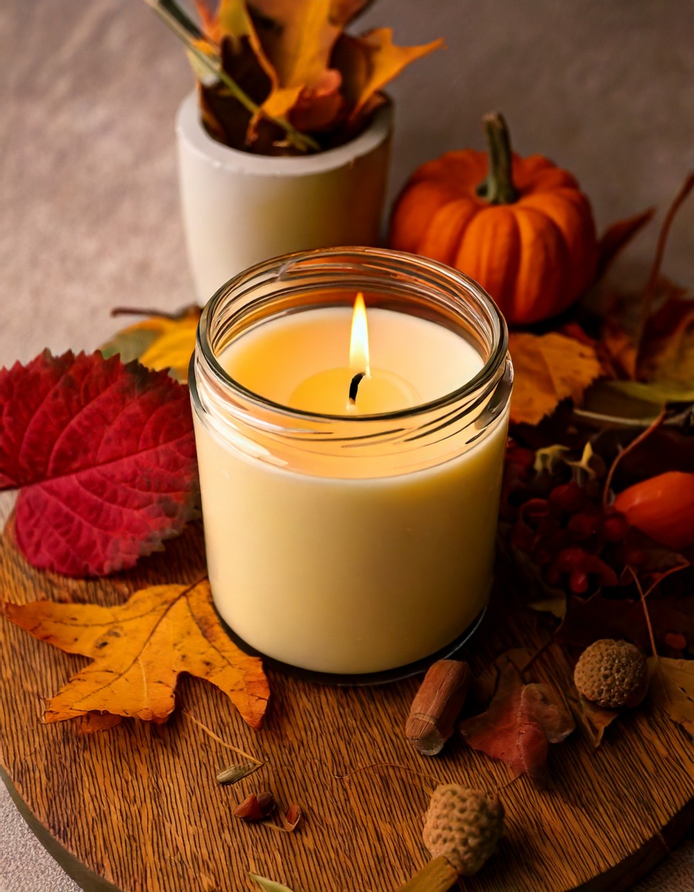 Feature a Simple Fall Scented Candle