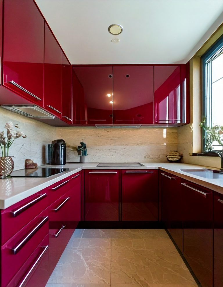 Glossy Lacquer Cabinets