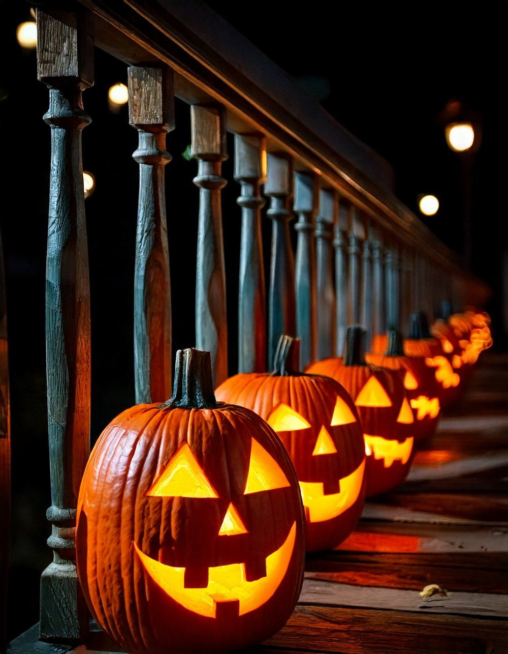 Grinning Pumpkin Lanterns