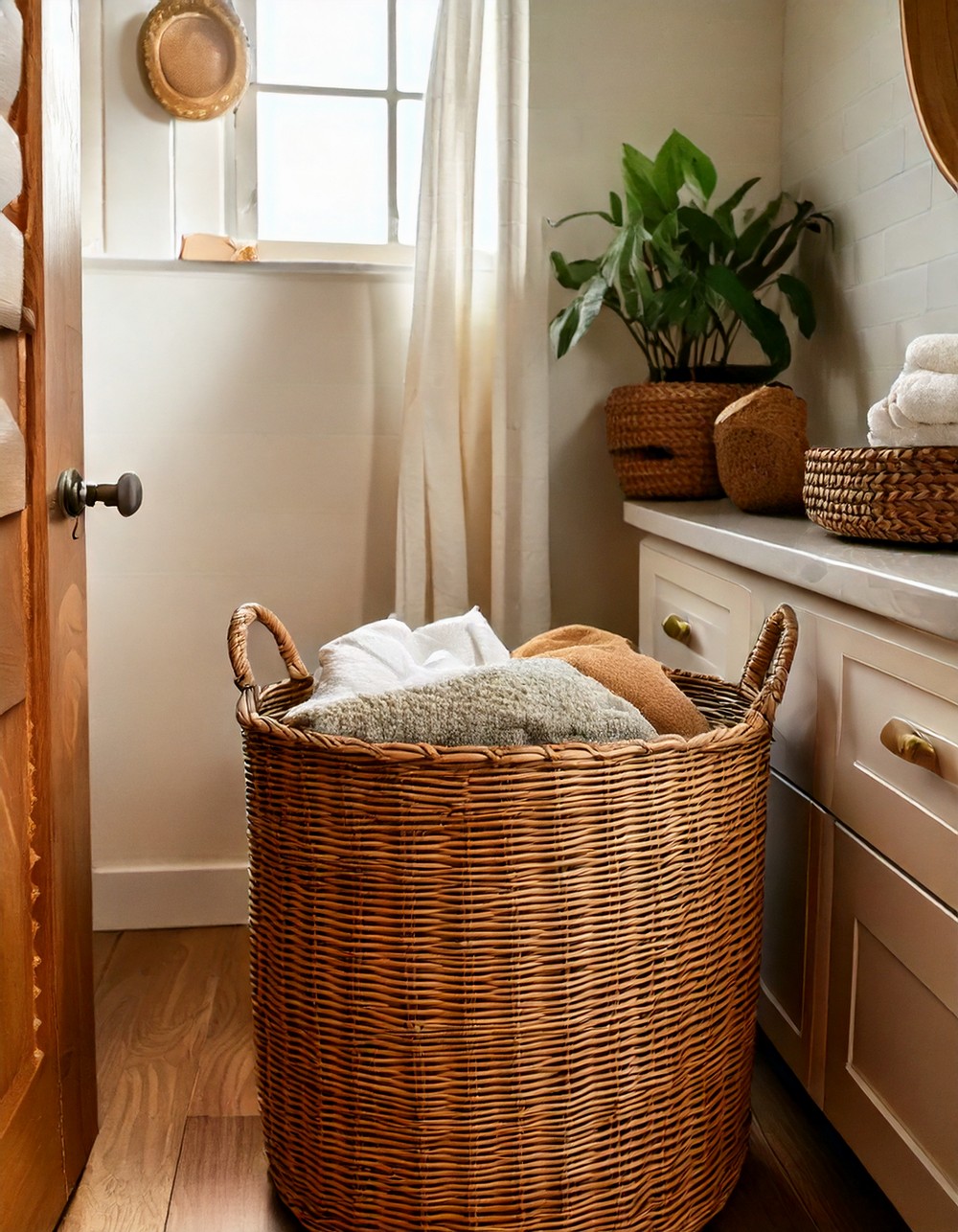 Handwoven Laundry Basket