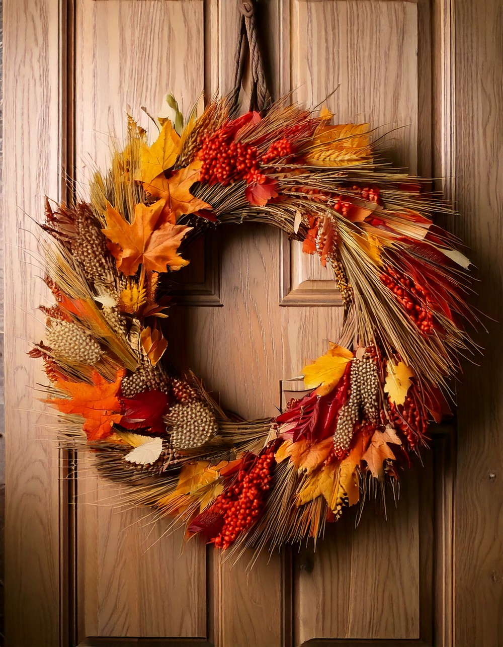 Hang a Fall Wreath Indoors