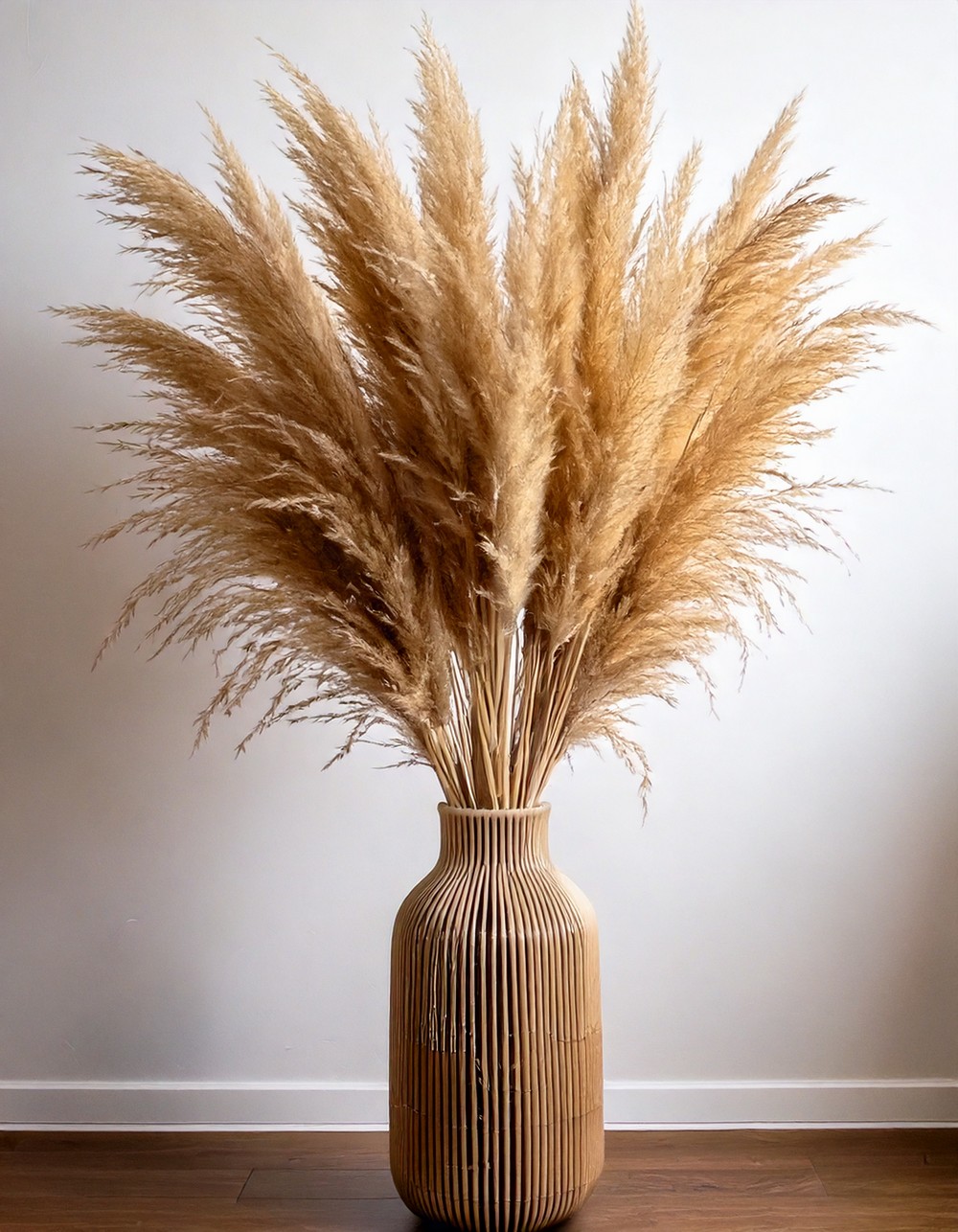 Incorporate Dried Pampas Grass in a Simple Vase