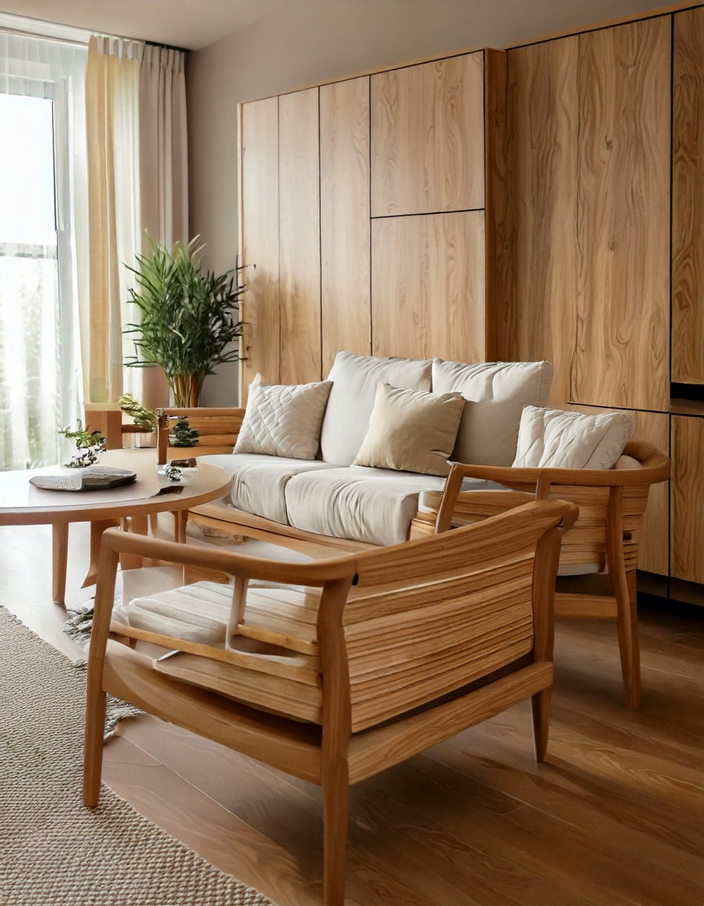 Incorporate Light Wood Furniture