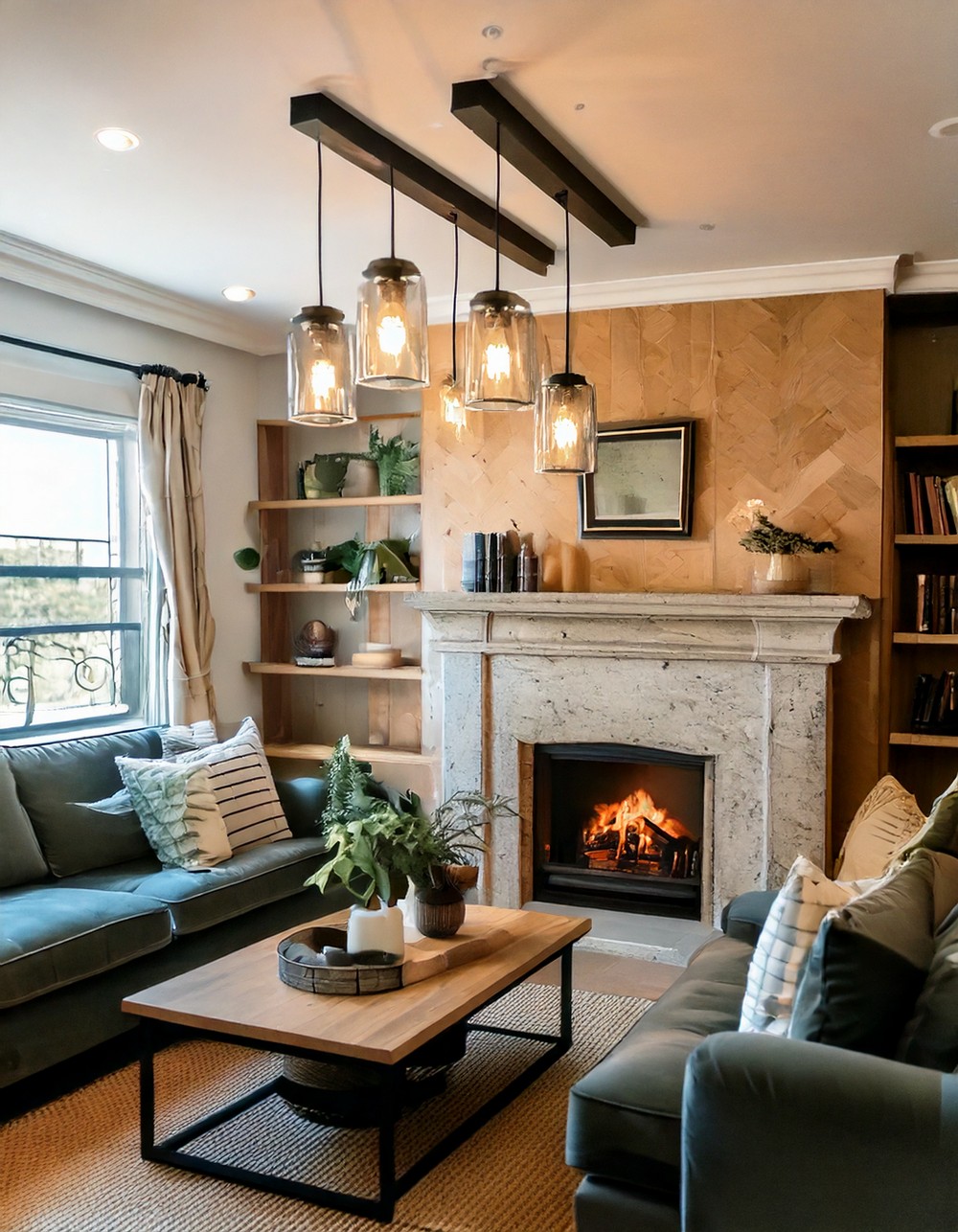 Mason jar pendant lights