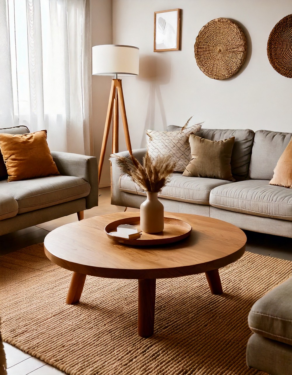 Natural Wood Coffee Table