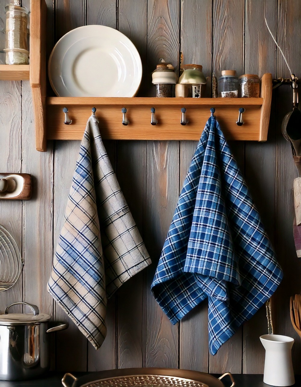 Plaid Dish Towels