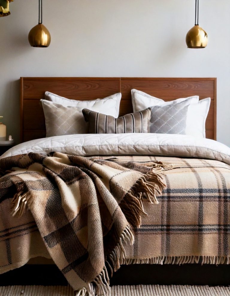 Plaid Throw Blanket