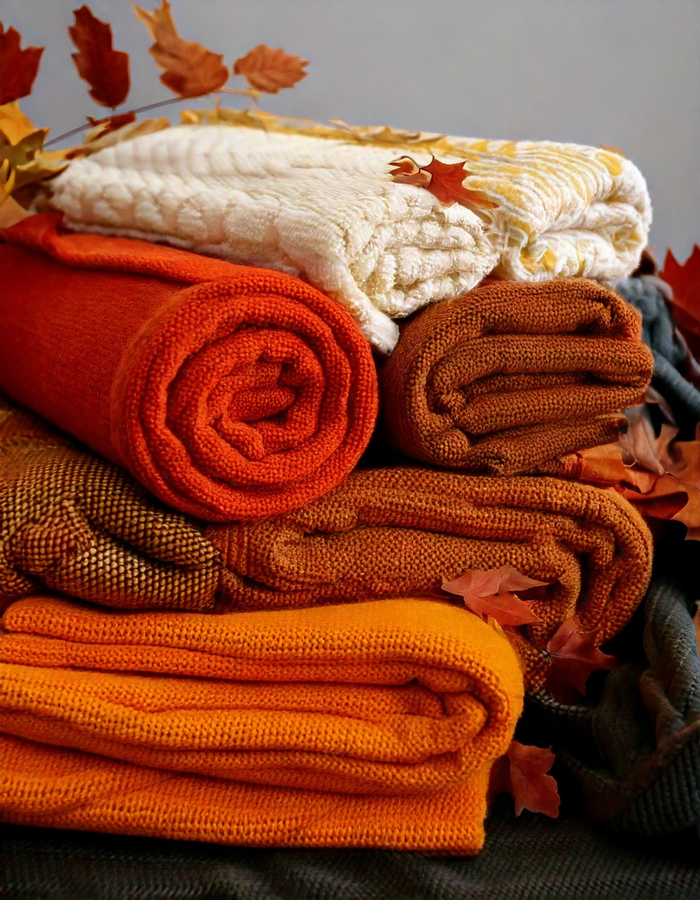 Reversible Fall Patterned Blankets