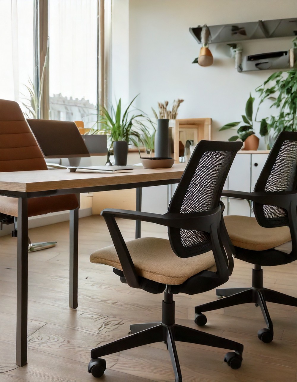 Scandinavian-style ergonomic office chairs
