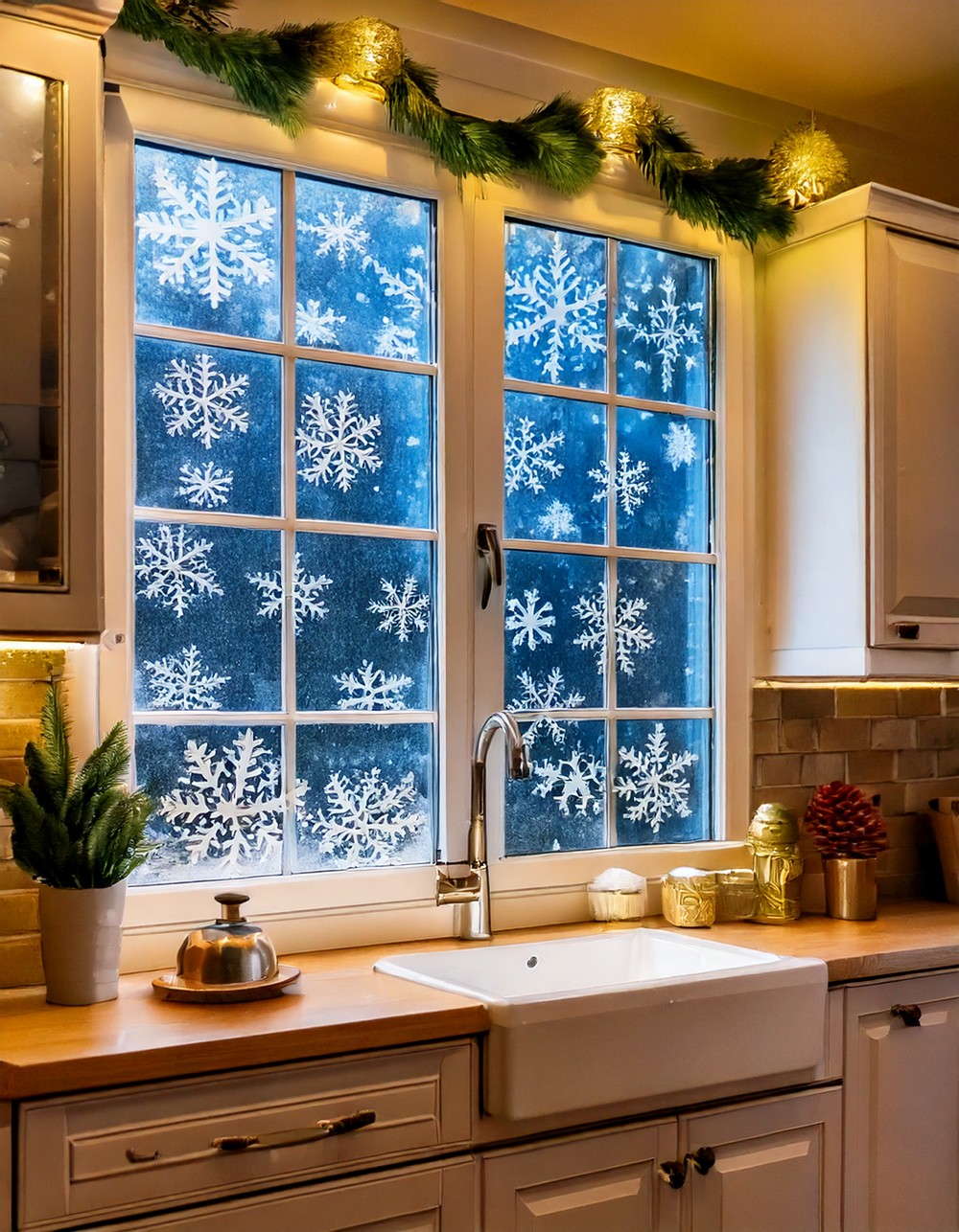 Snowflake Window Clings