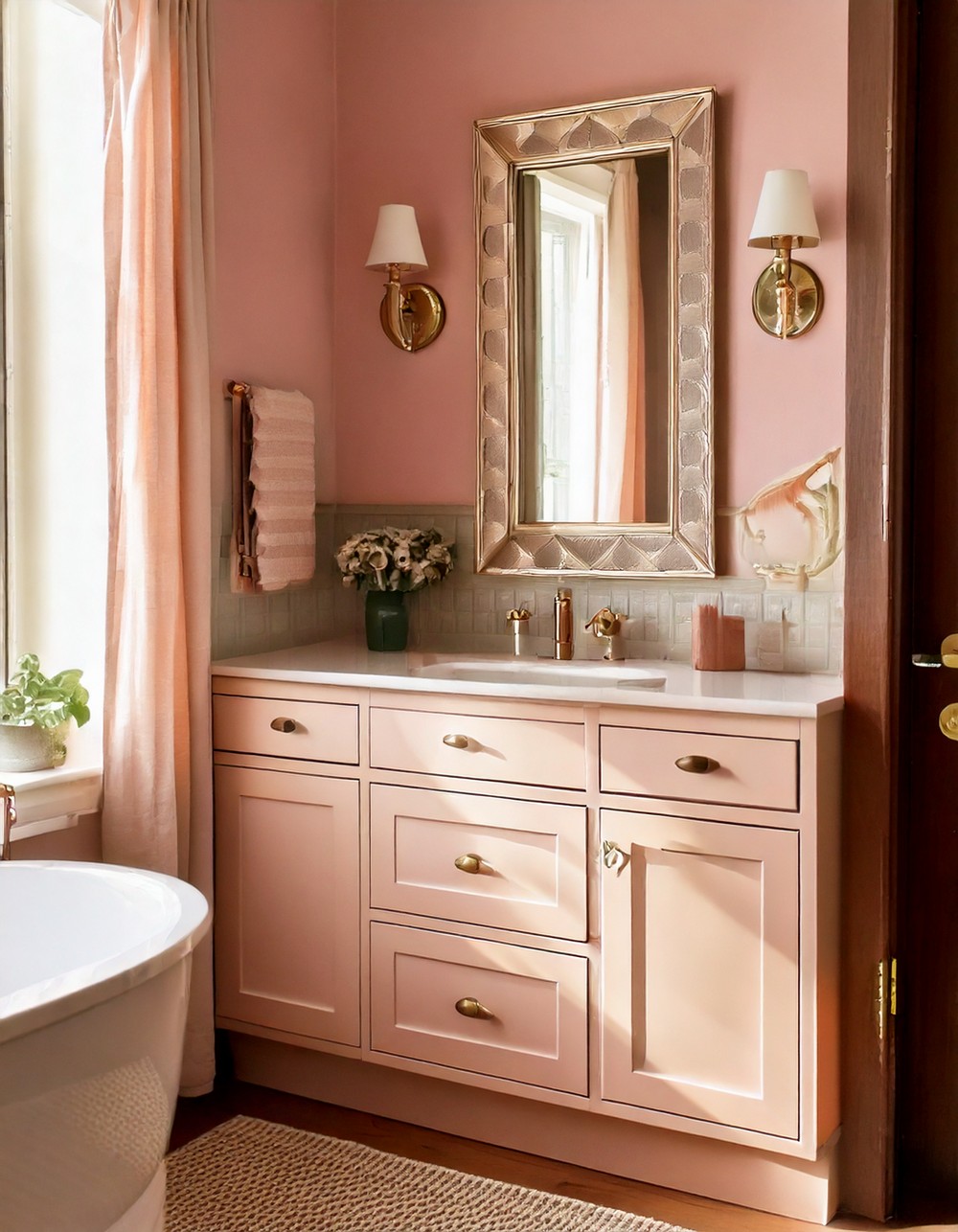 Soft Blush Pink for a Feminine Touch