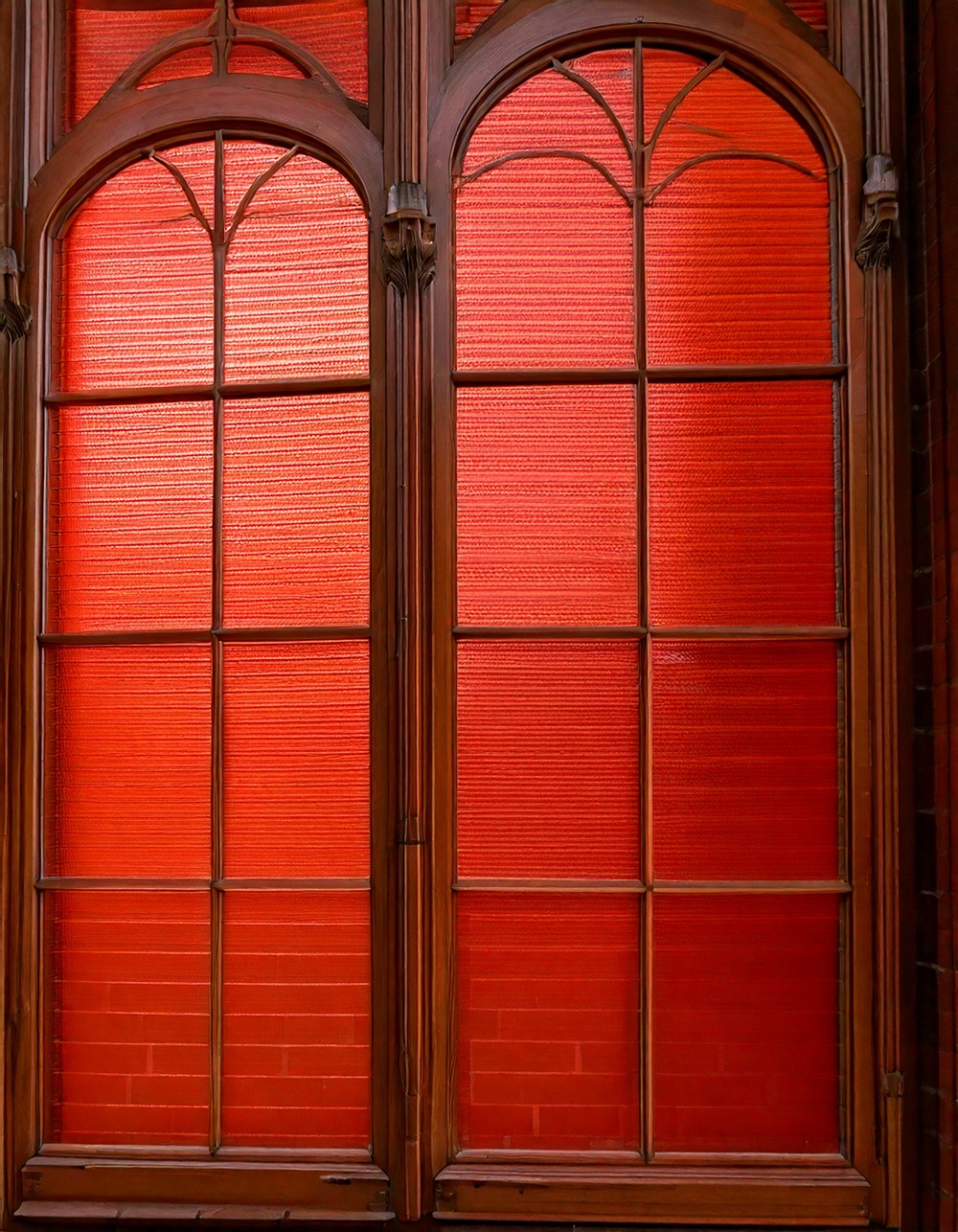 Terracotta Ombre Window Panels