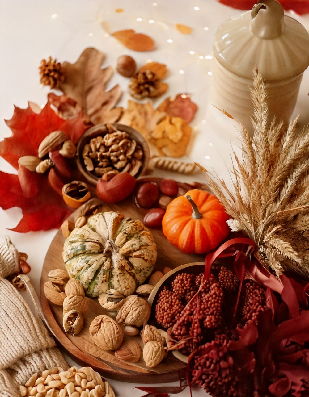 Use Neutral Tones with Warm Autumn Accents