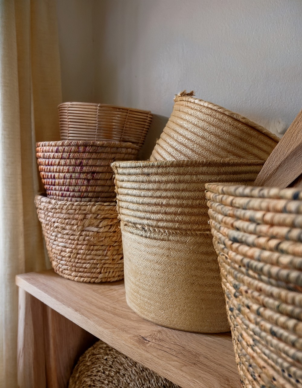 Use baskets for organizing