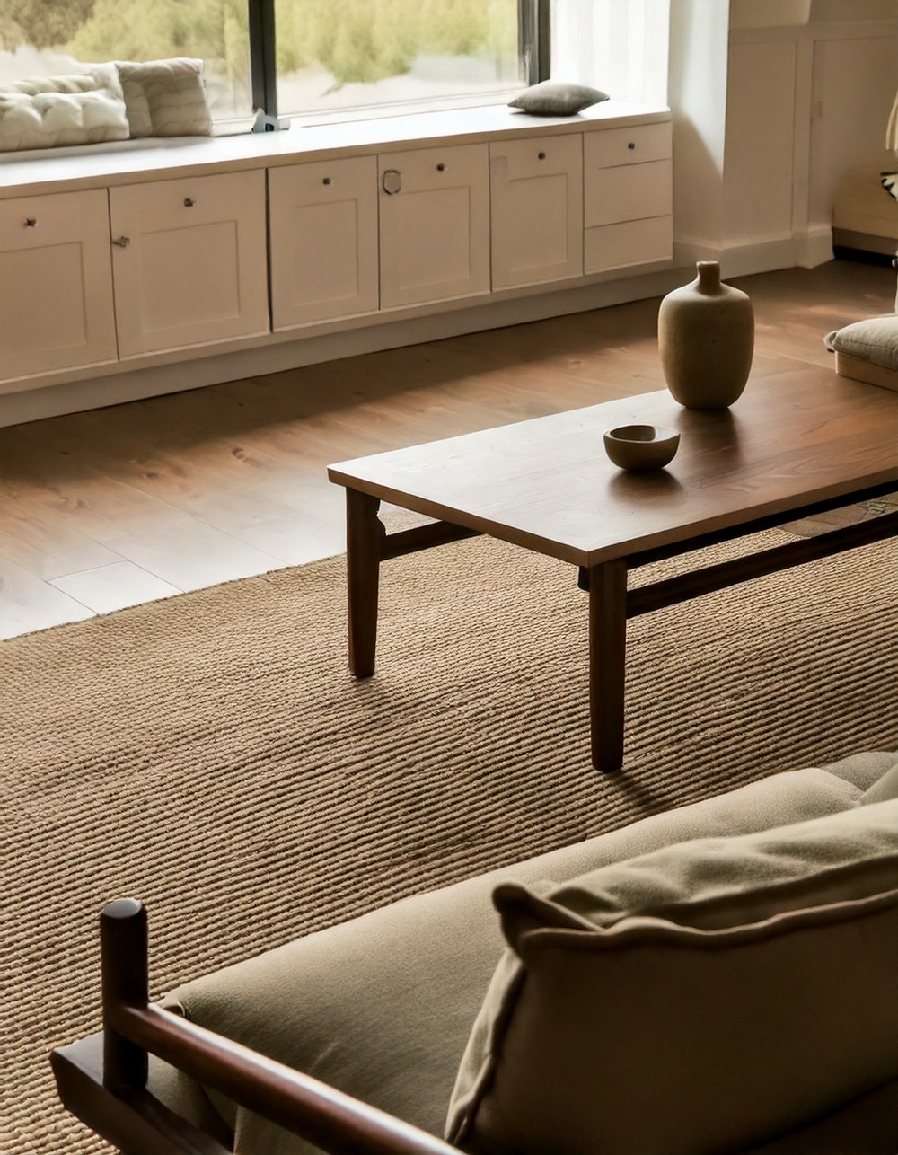 Use low-profile furniture for a minimalist feel