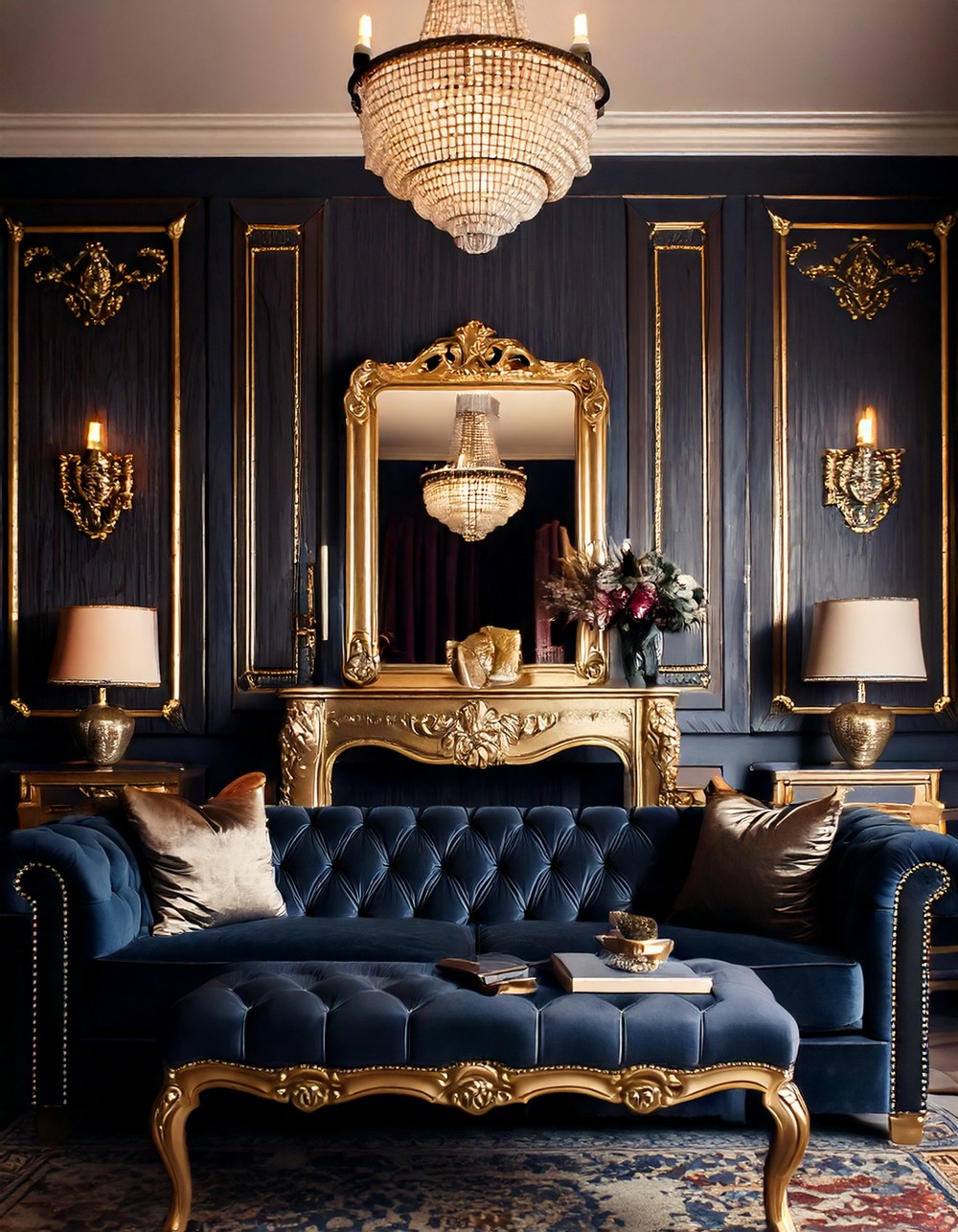 Velvet Tufted Sofa