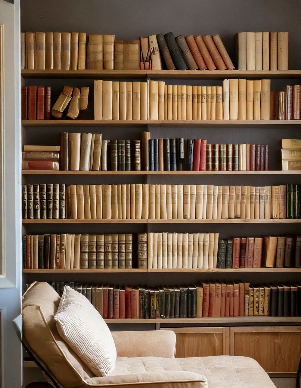 Vintage Beige Books for Shelves