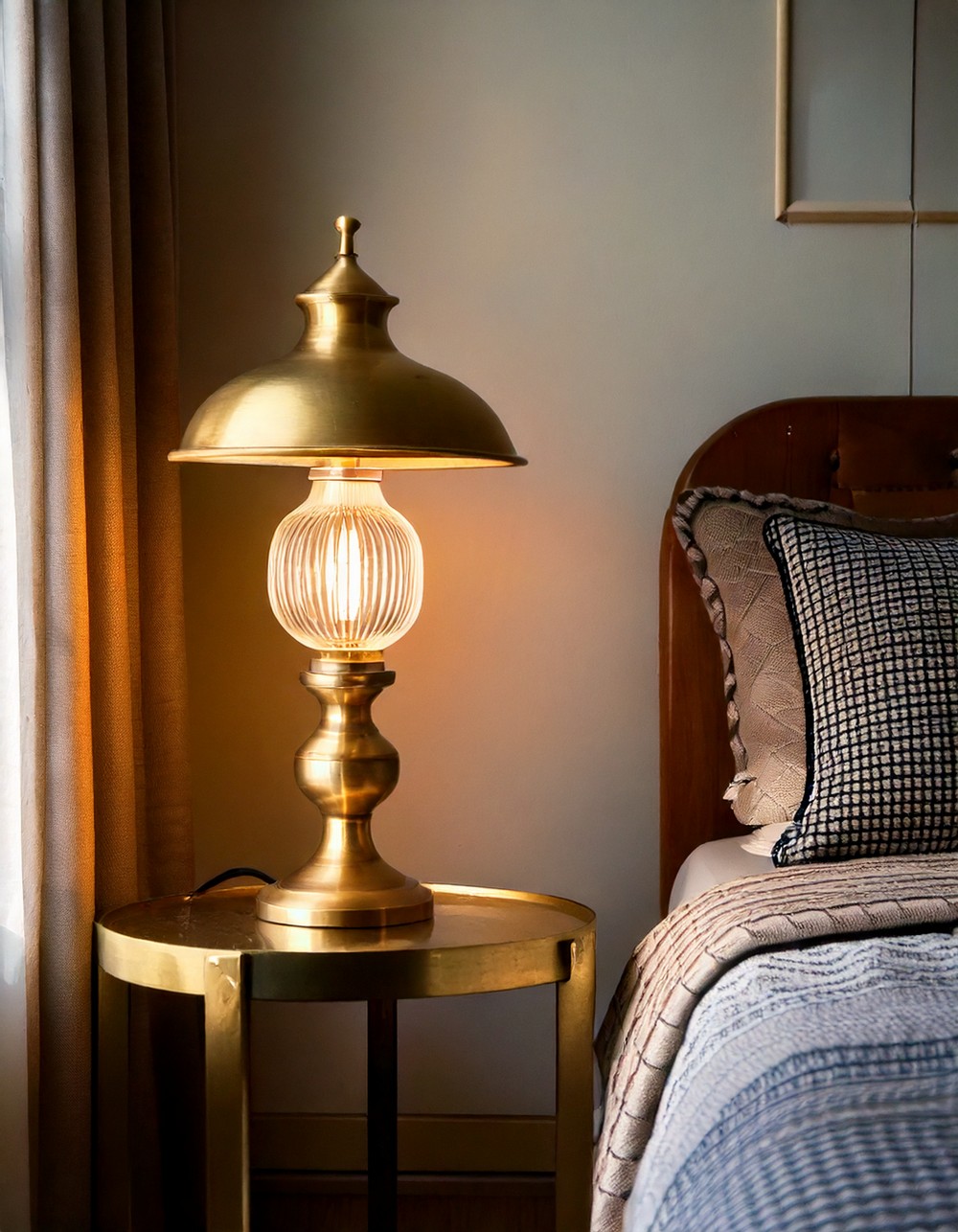 Vintage Brass Table Lamp