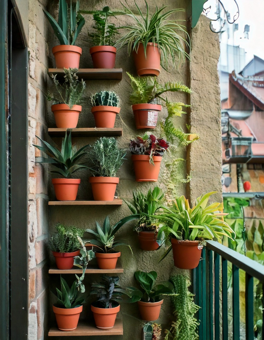 Wall-Mounted Plant Shelves
