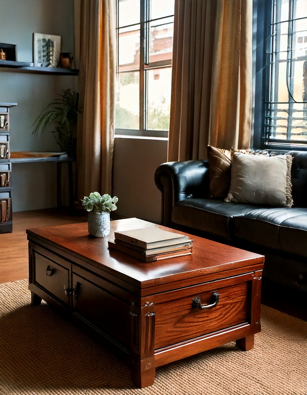 Walnut Trunk Coffee Table