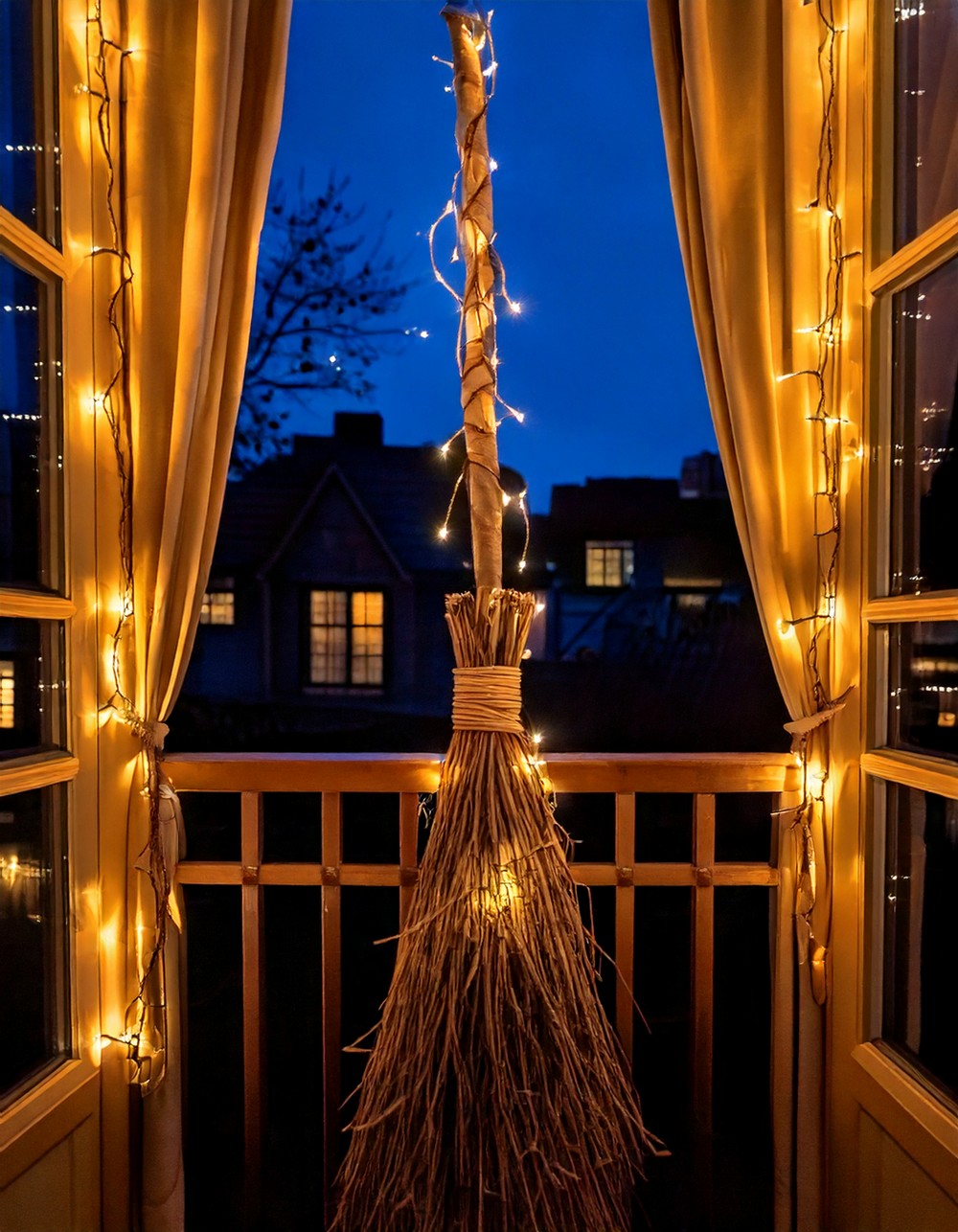 Witch’s Broomstick Fairy Lights