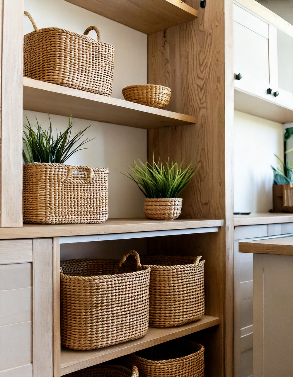 Woven Seagrass Storage Baskets