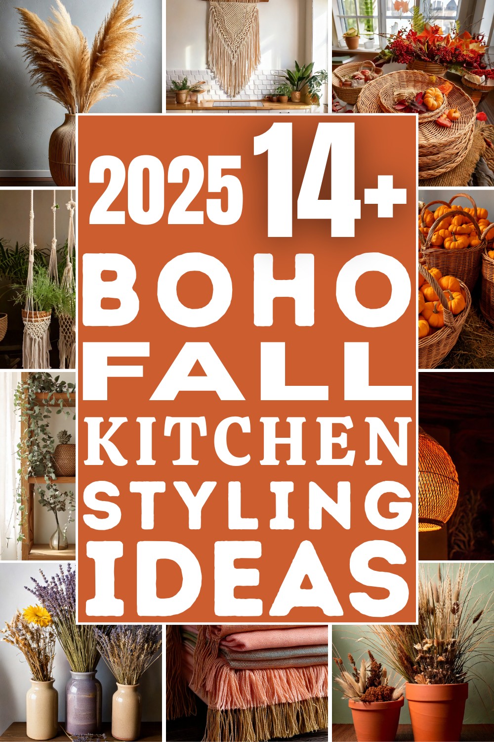 15 Boho Fall Kitchen Styling Ideas