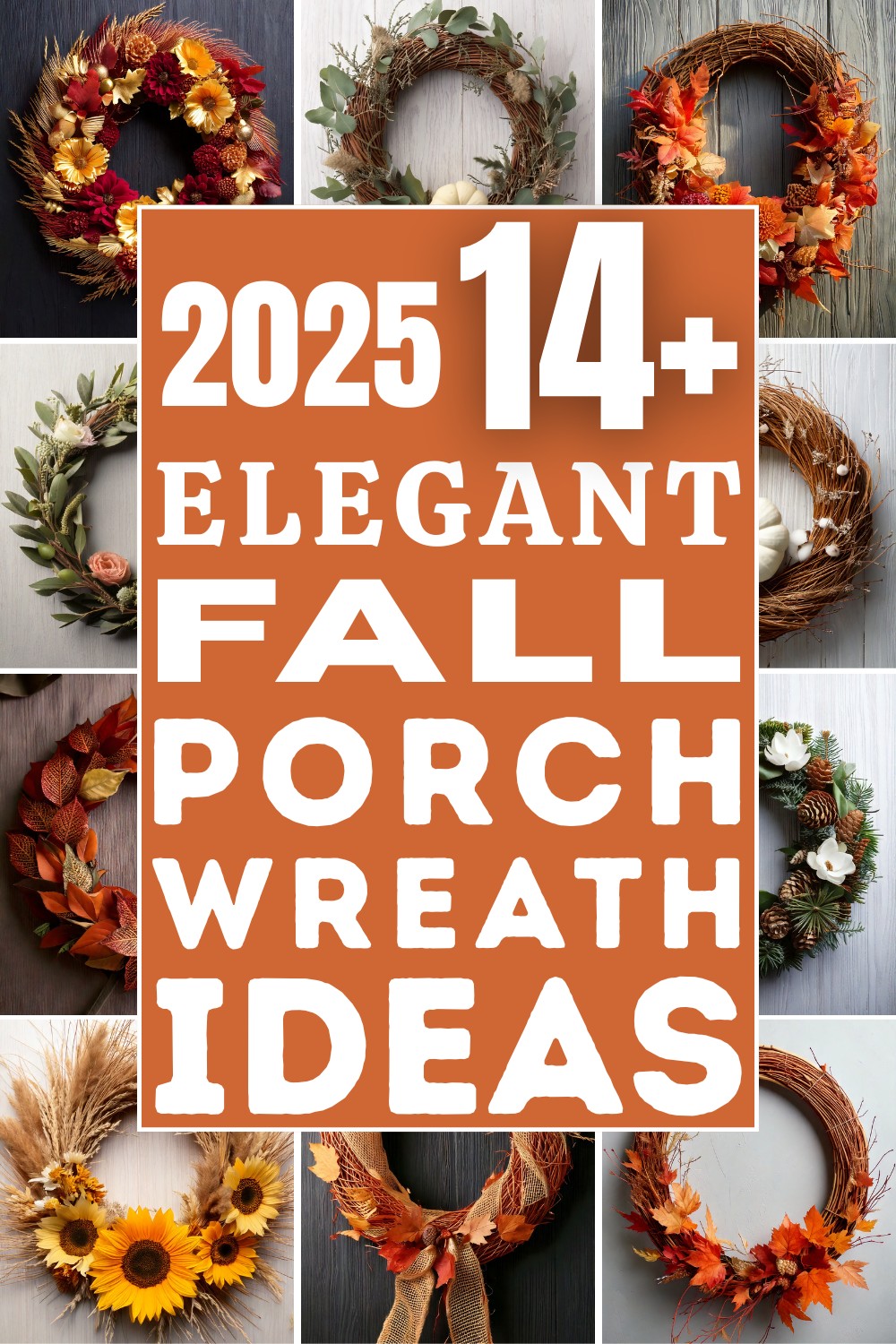 15 Elegant Fall Porch Wreath Ideas