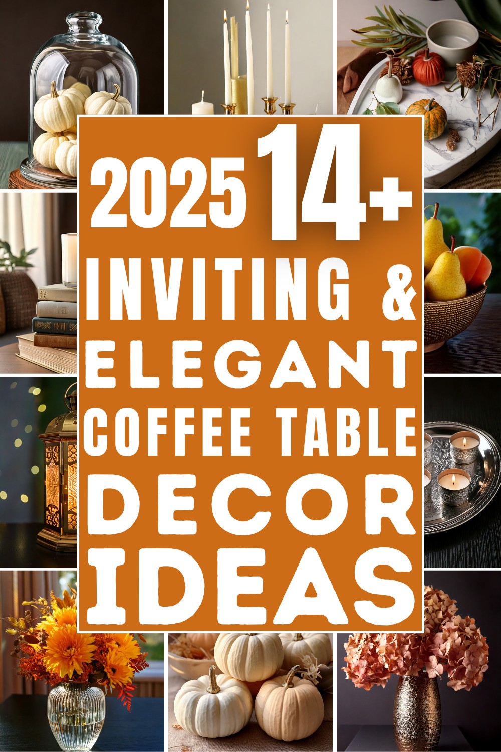 15 Inviting & Elegant Coffee Table Decor Ideas