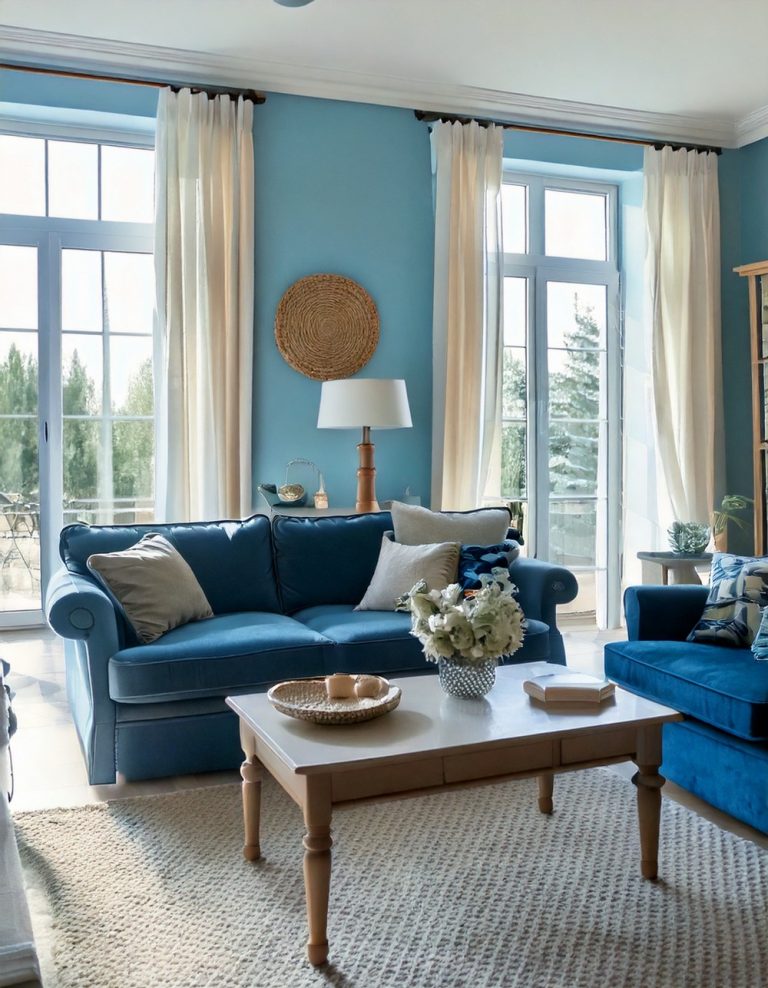 Blue and White Color Palette