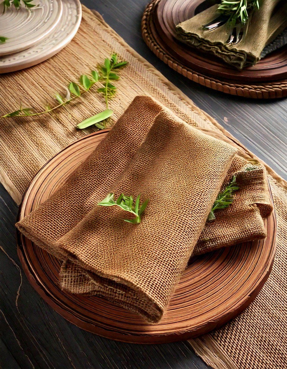 Burlap Table Runners and Napkins