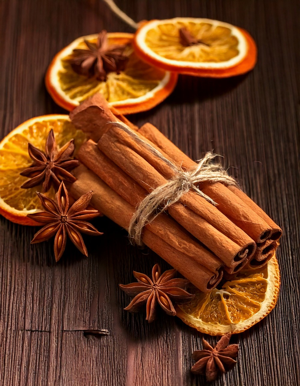 Cinnamon Stick and Dried Orange Garland