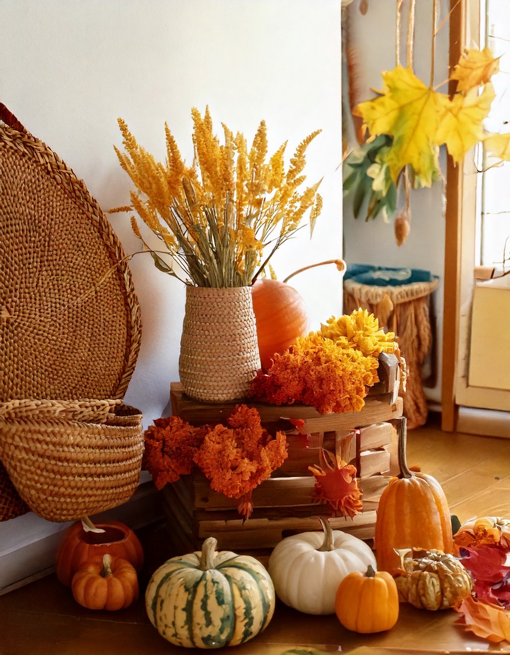Clear Summer Decor to Make Room for Fall Accents