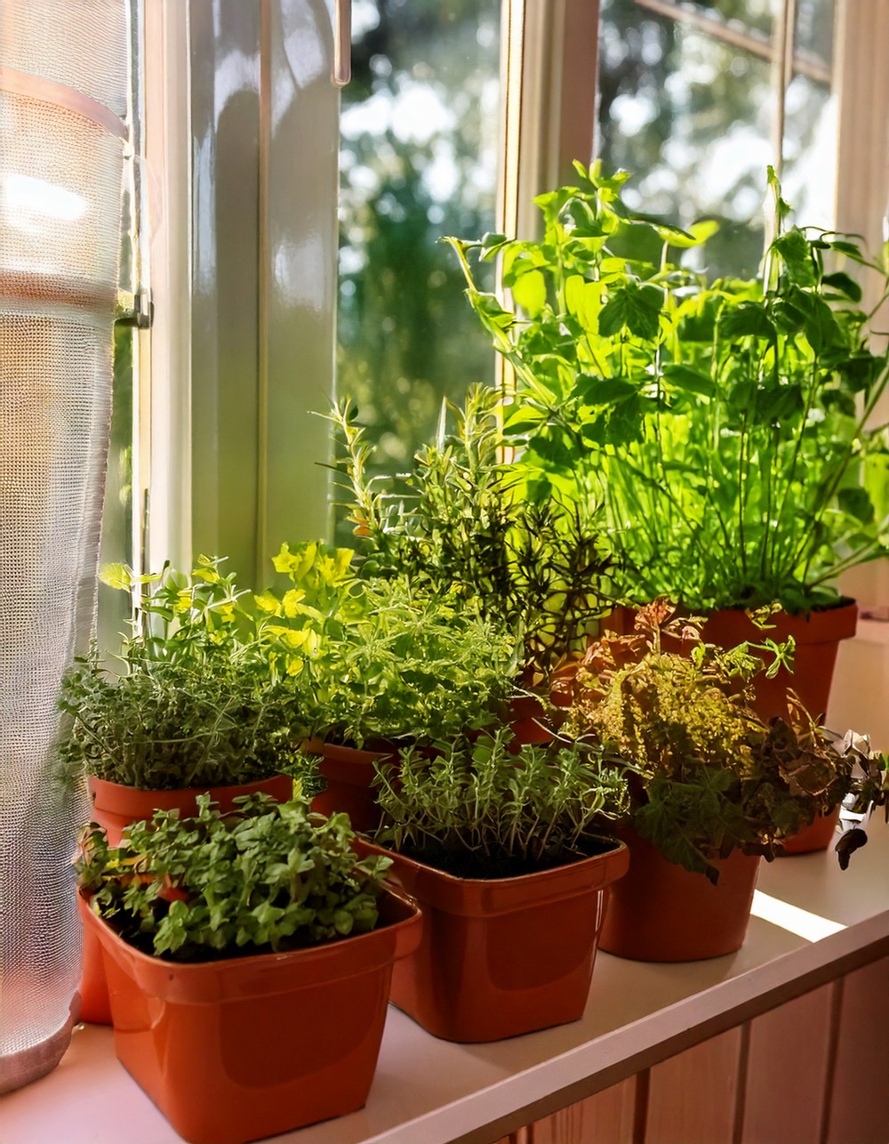 Clip-On Window Planters with Seasonal Herbs