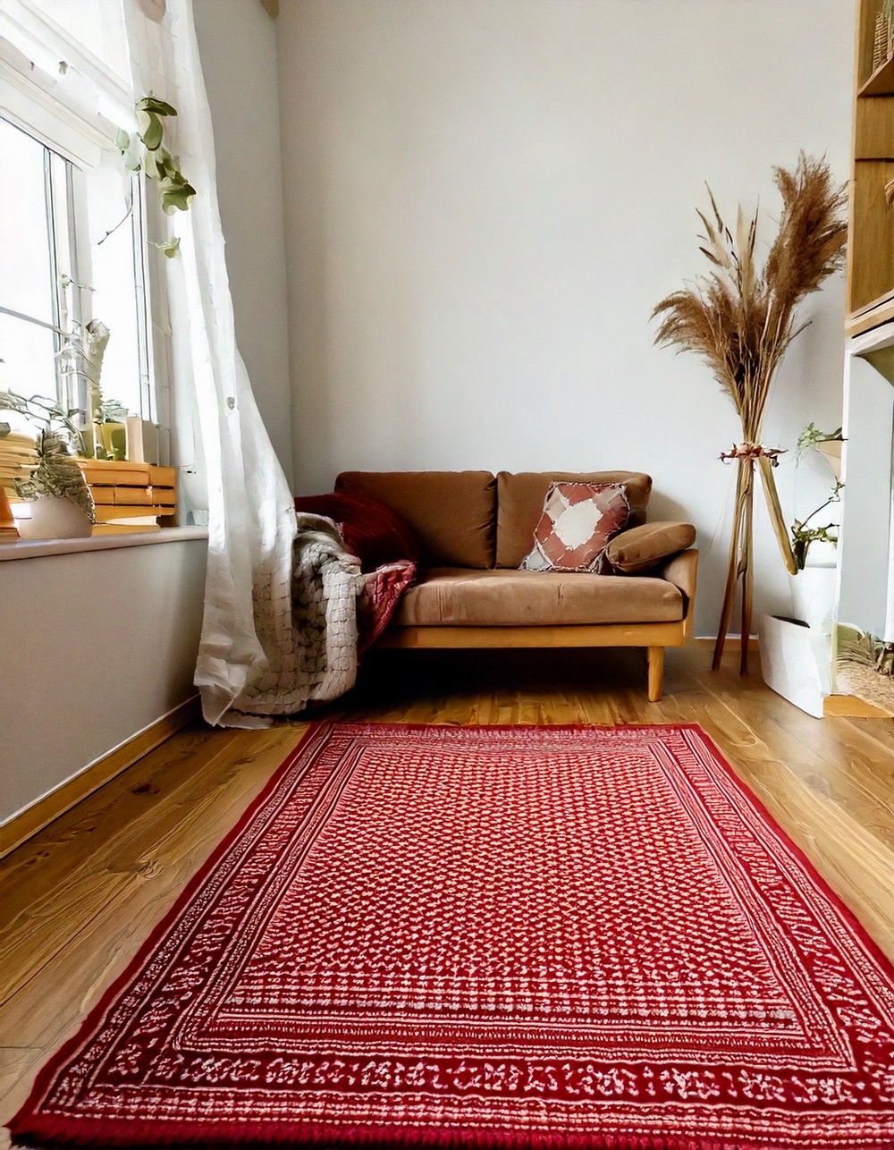 Cozy Rug to Define the Small Space