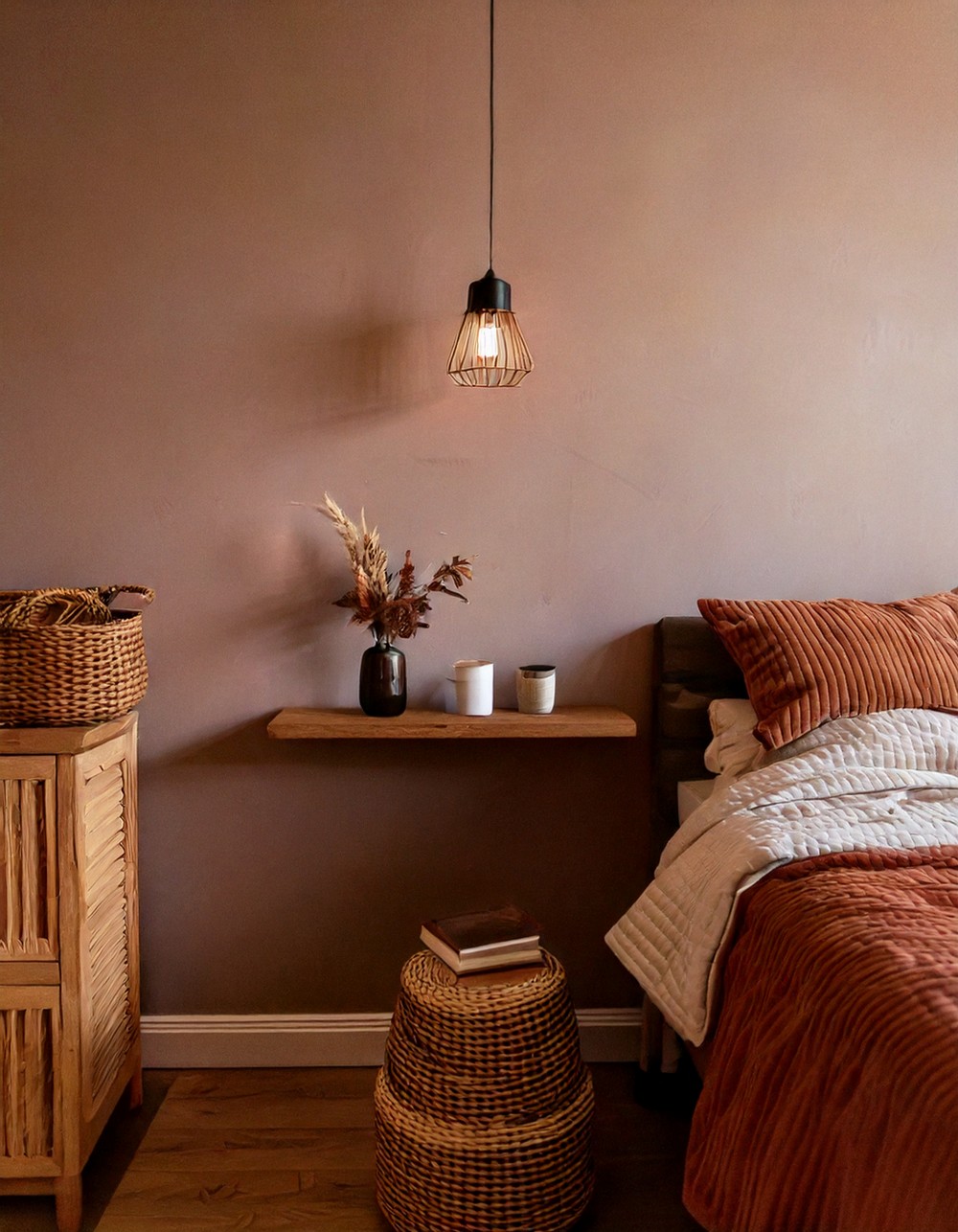 Cozy Up Your Bedroom With Earthy Hues