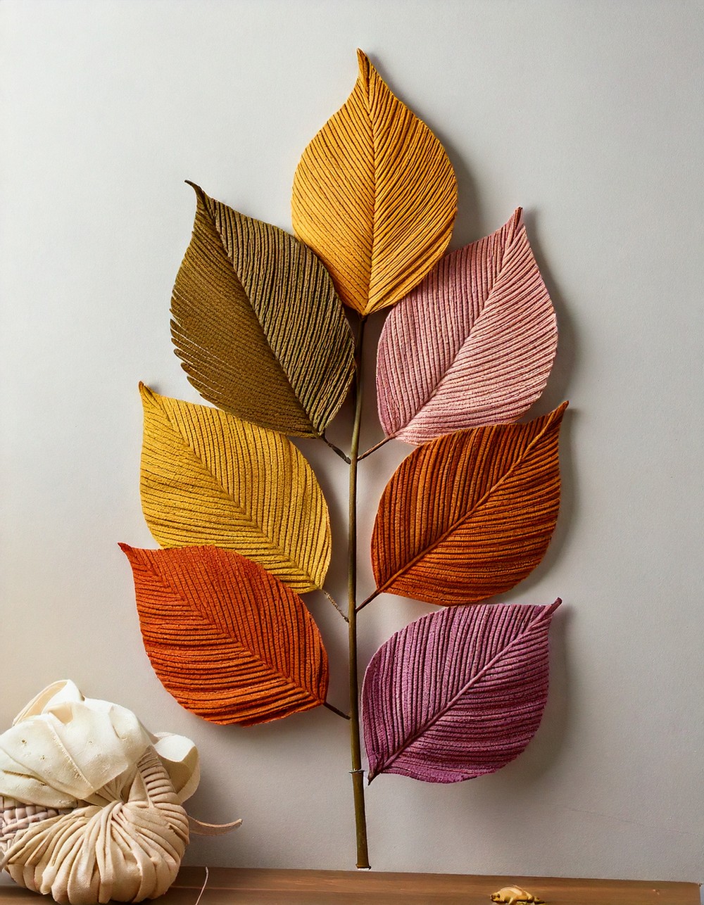 DIY Fabric Leaf Banner