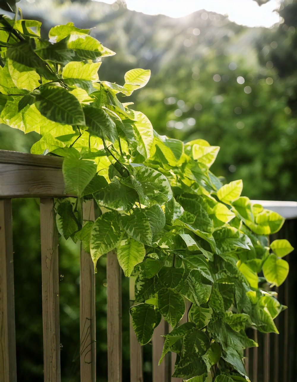 DIY Leaf Garland for the Railing