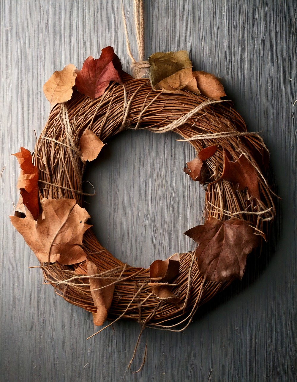Dried Leaf and Twine Garland