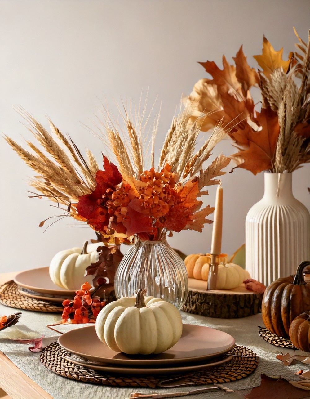 Minimalist Fall Centerpieces with a Modern Twist