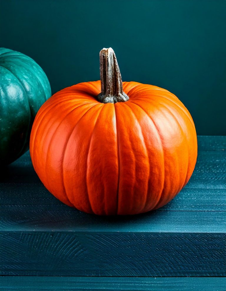 Orange and Teal Pumpkin Pairings for Contrast