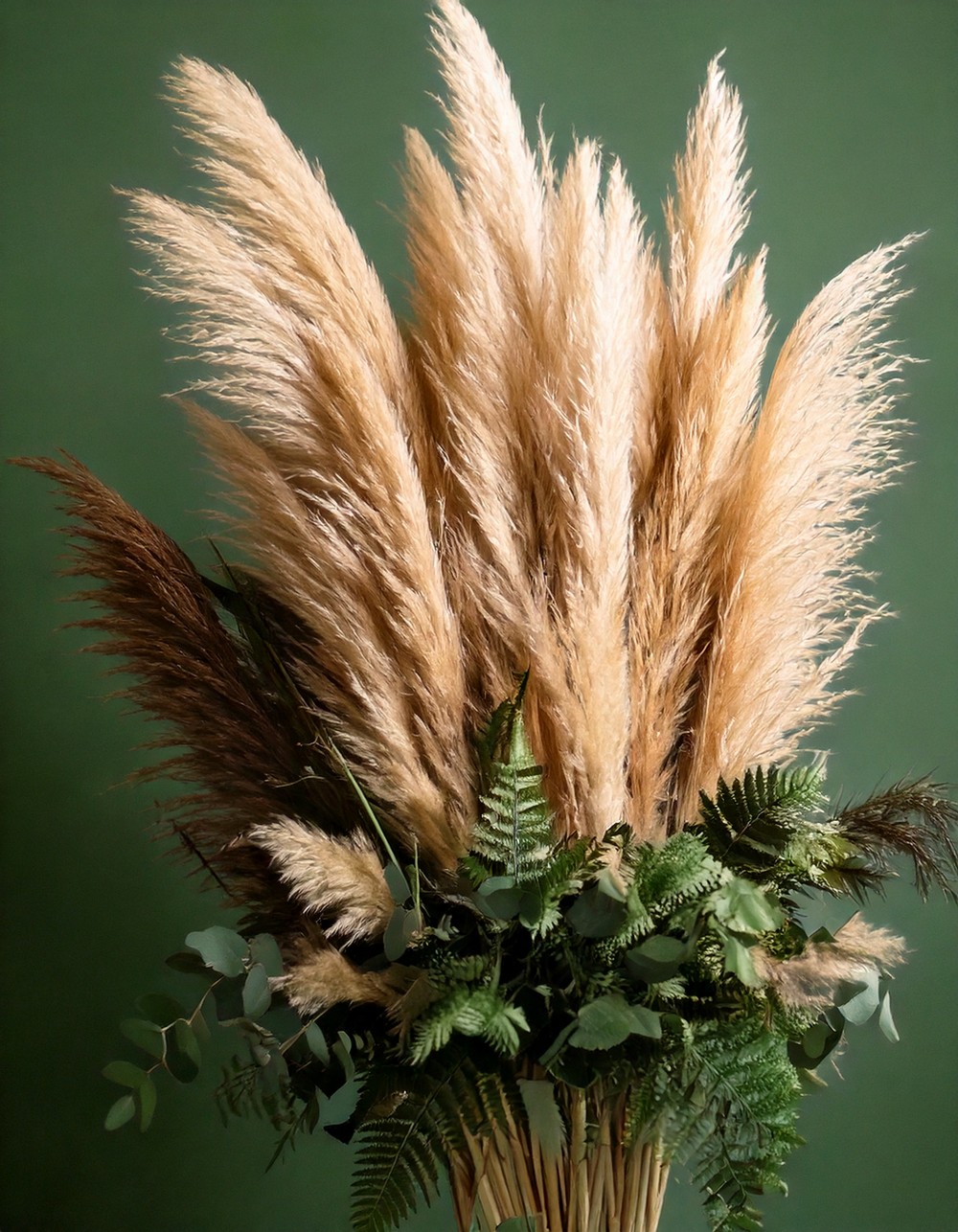 Pampas Grass and Eucalyptus Bundle