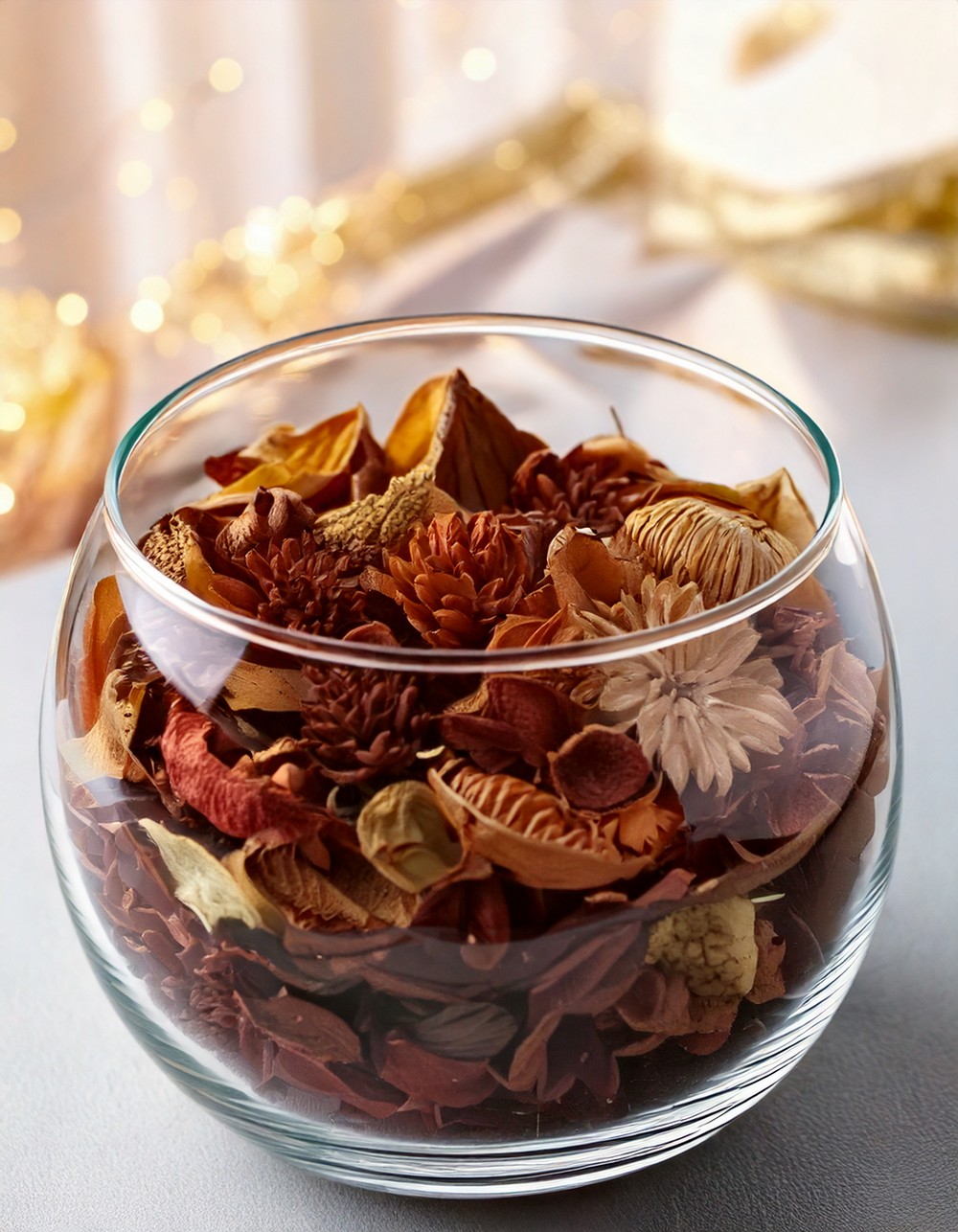 Pre-Packaged Potpourri in a Glass Bowl