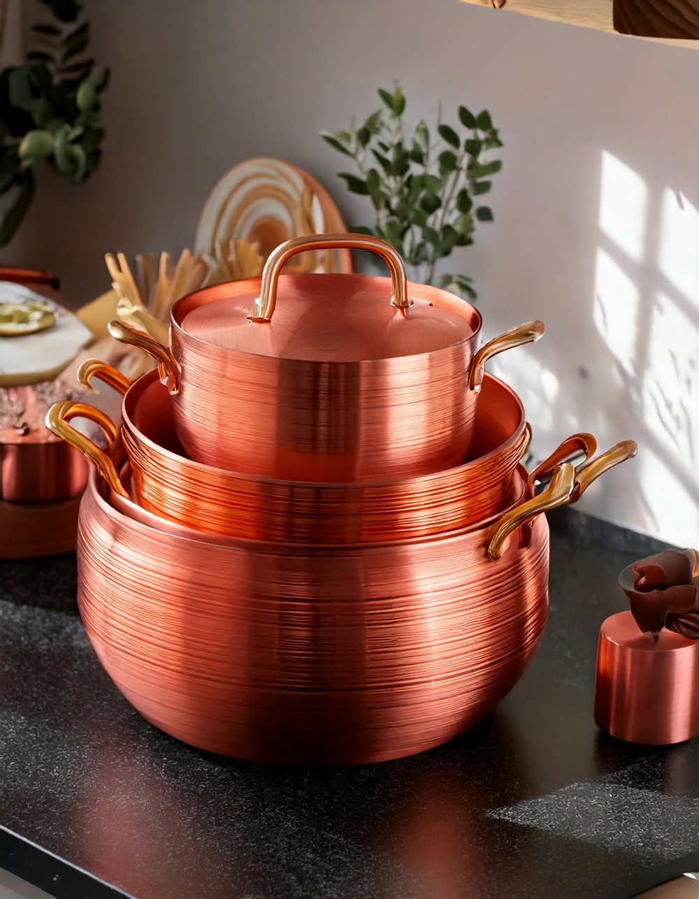 Sleek Copper and Rose Gold Kitchenware